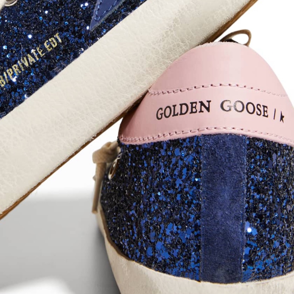 Golden Goose Superstar Leather Glitter Low Top Sneakers - Picture 4 of 13